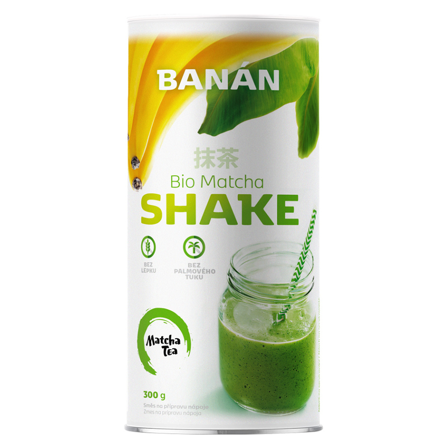 Matcha Tea Matcha Shake BIO prášok na prípravu nápoja s matchou príchuť Banana 300 g