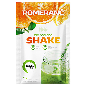 MATCHA TEA Shake pomaranč BIO 30 g (Džúsy, sirupy, minerálne vody) - Prírodné, Instantné, BIO