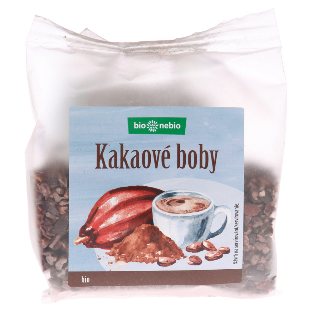 BIO NEBIO Kakaové bôby drvené BIO 100 g
