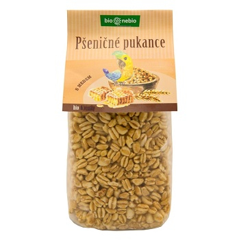 BIO NEBIO Pšeničné pukance s javorovým sirupom 130 g (Müsli, cereálie a vločky) - Prírodné, BIO