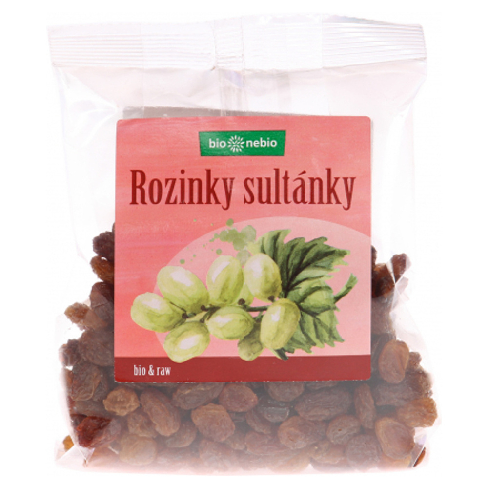 Bio Nebio Rozinky sultánky BIO sušené ovocie 150 g kúpite na Mojalekaren.sk