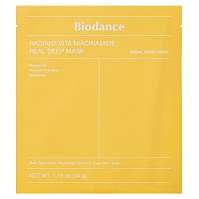 BIODANCE Radiant Vita Niacinamide Rozjasňujúca pleťová maska 34 g