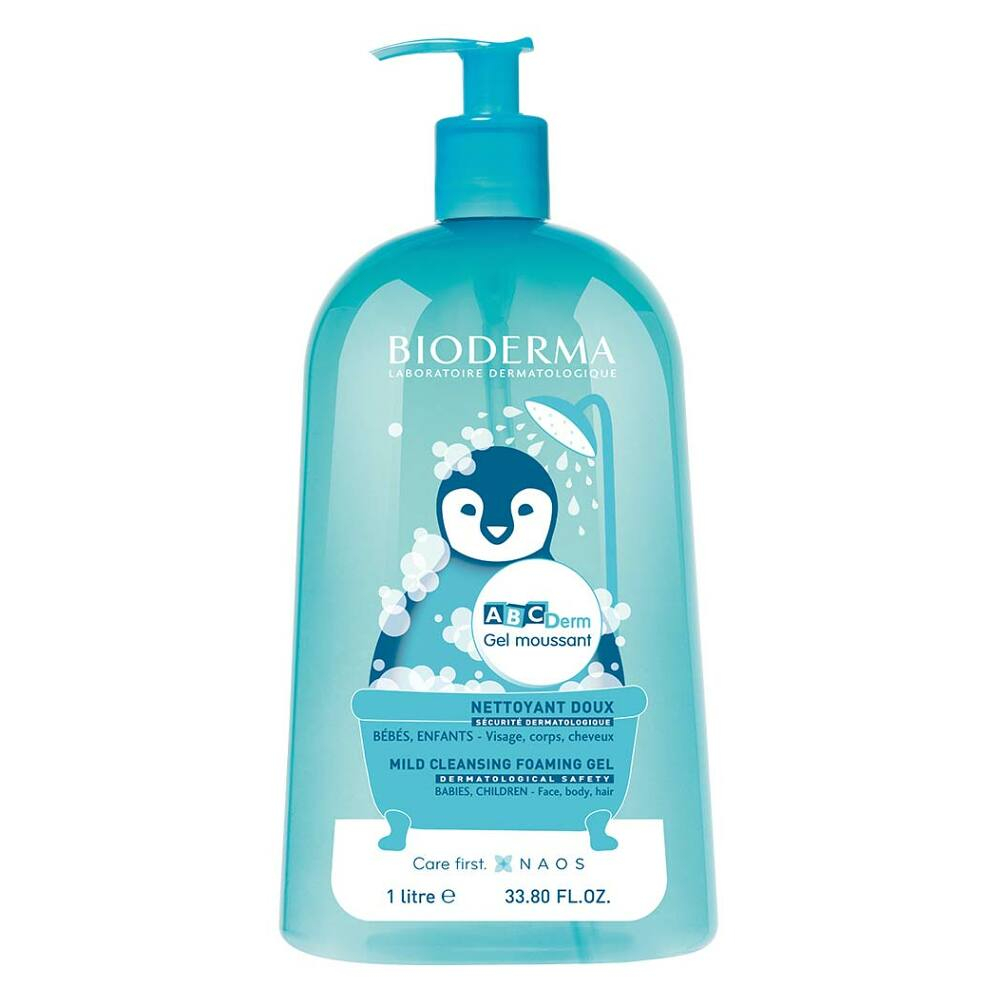 BIODERMA ABCDerm Gel Moussant jemný čistiaci gél 1L kúpite na Mojalekaren.sk