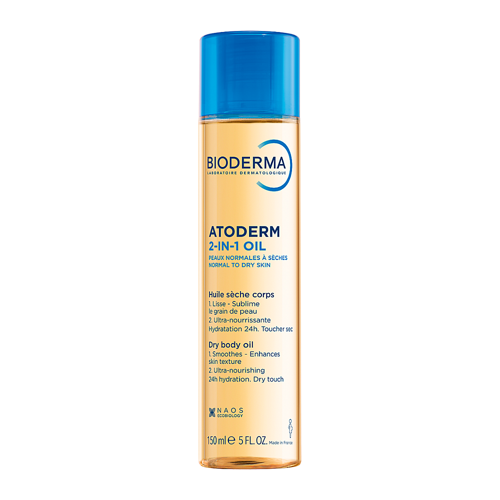 BIODERMA Atoderm Suchý telový olej 2 v 1 pre suchú pokožku 150 ml