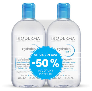 BIODERMA Hydrabio H2O Micelárna voda Výhodné balenie 1+1 500 ml