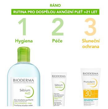 BIODERMA Sébium H2O čistiaca voda 500 ml (Dermokozmetika čistenie pleti) - Čistiace, Dermokozmetika - obrázok 3/4
