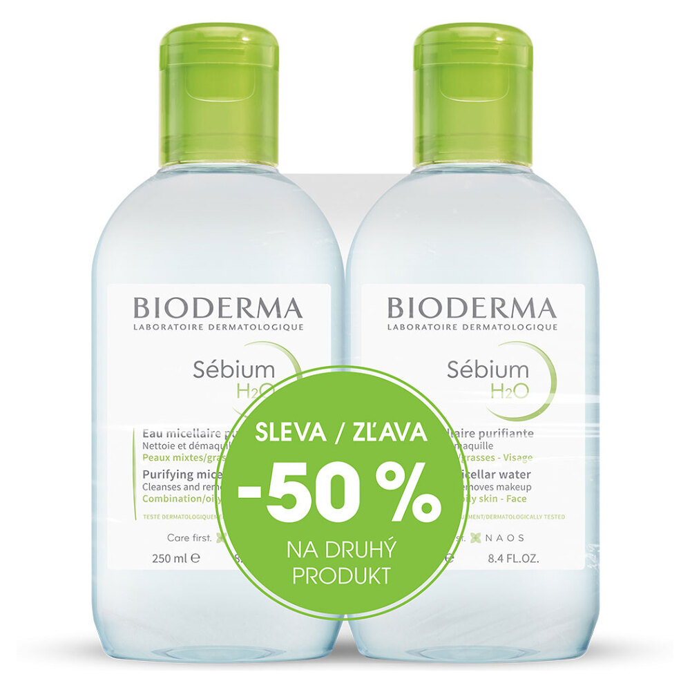 BIODERMA Sébium H2O micelárna voda 250 + 250ml kúpite na Mojalekaren.sk