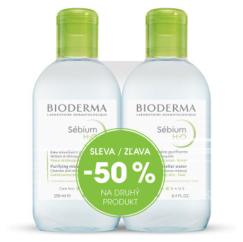 BIODERMA Sébium Micelárna voda Výhodné balenie 2x250 ml (Dermokozmetika čistenie pleti) - Čistiace