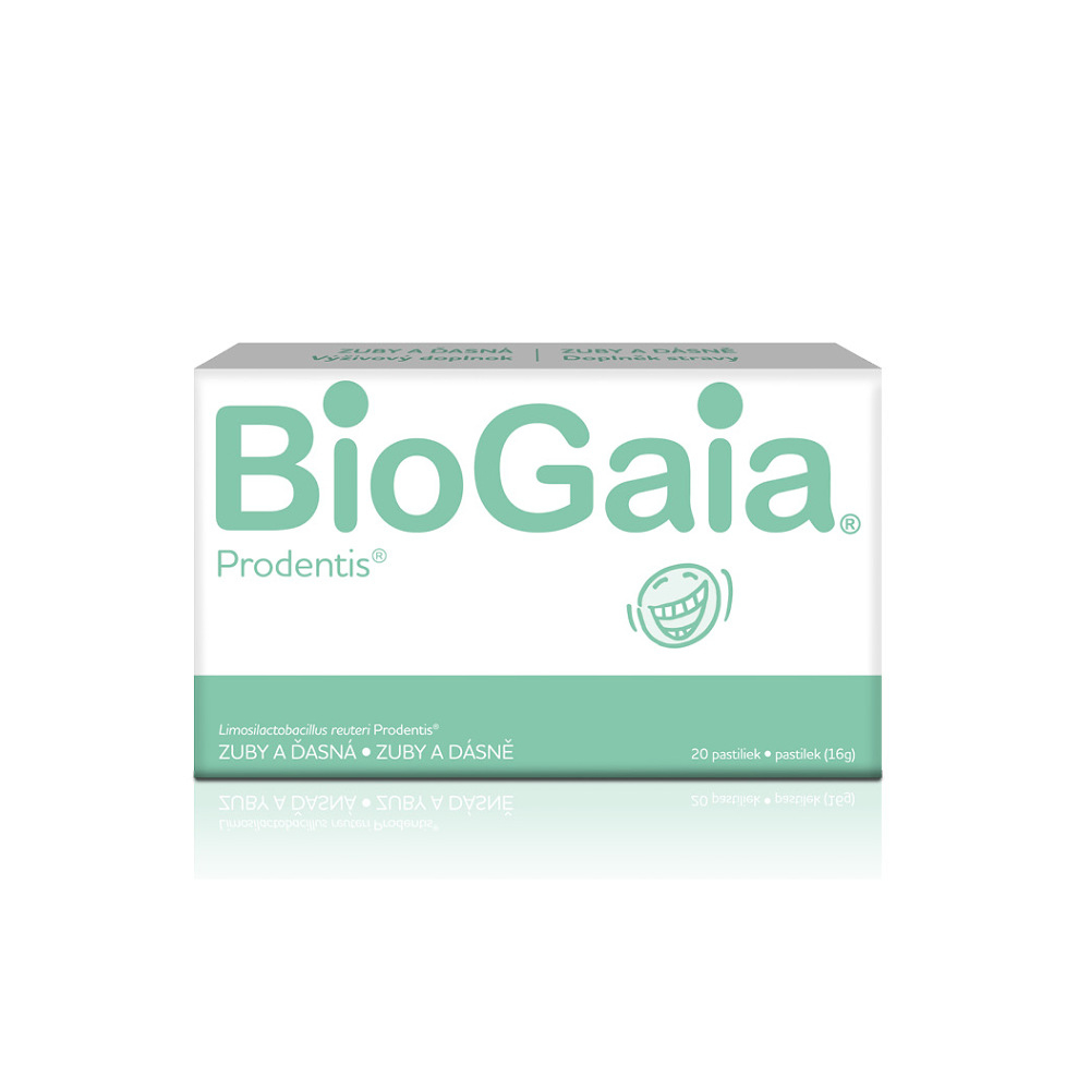 BioGaia Prodentis® pastilky pre zdravé zuby a ďasná príchuť Mint 20 ks