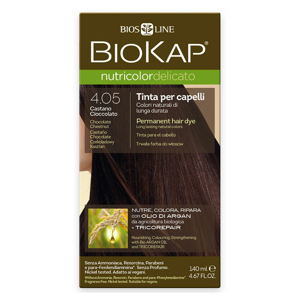 BIOKAP Farba na vlasy 4.05 Gaštan-čokoláda 140 ml