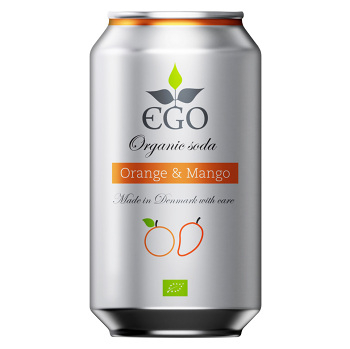 EGO Biolimonáda pomaranč a mango 330 ml BIO