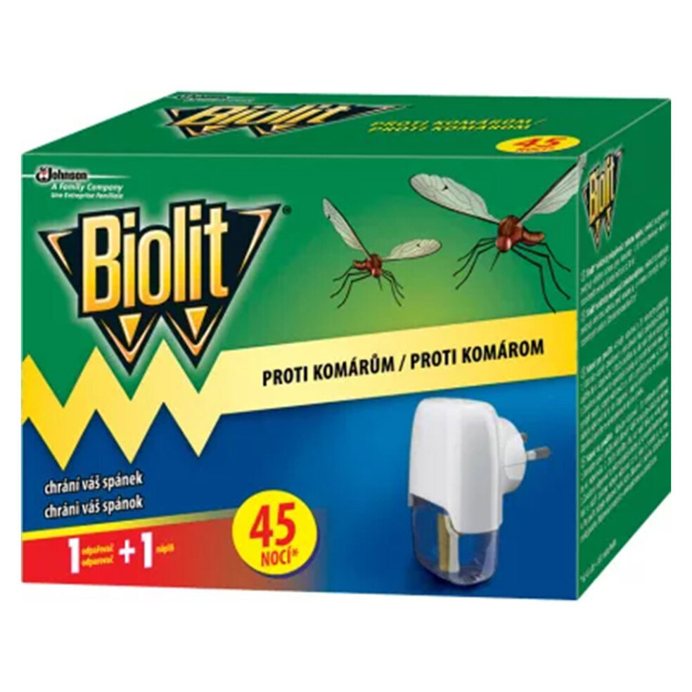 E-shop BIOLIT Elektrický odpudzovač s tekutou náplňou 45 nocí