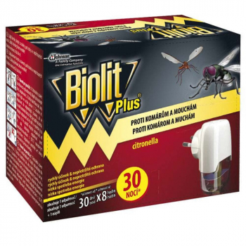 BIOLIT Plus Elektrický odparovač 30 nocí + náplň 31 ml