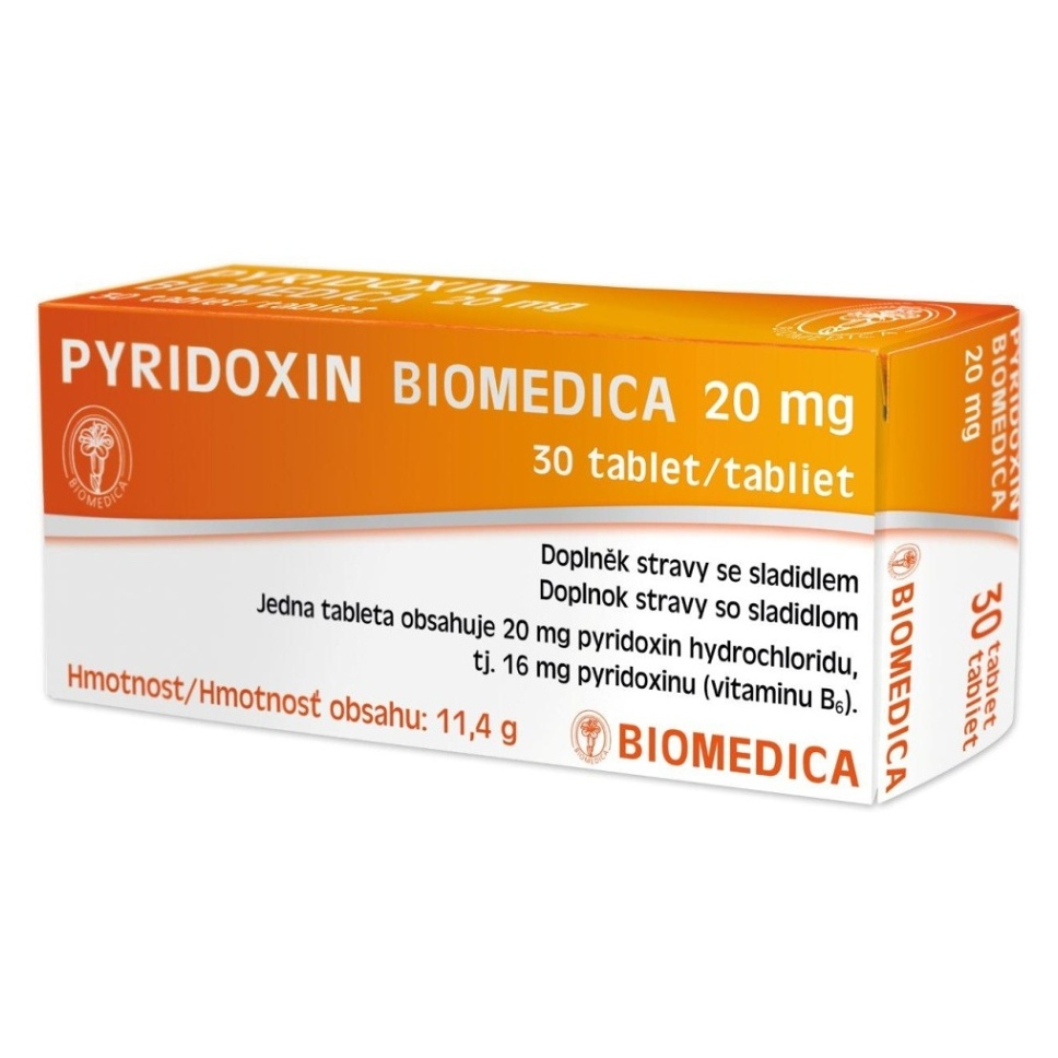 BIOMEDICA Pyridoxín 20 mg 30 tabliet kúpite na Mojalekaren.sk