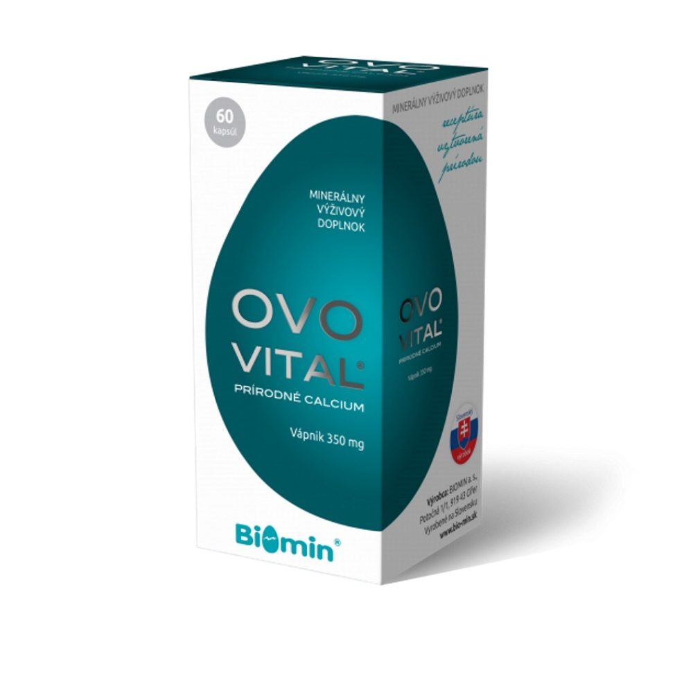 Biomin Calcium Ovovital tobolky pre normálnu funkciu imunitného systému, stavu kostí a činnosť svalov 60 tbl kúpite na Mojalekaren.sk
