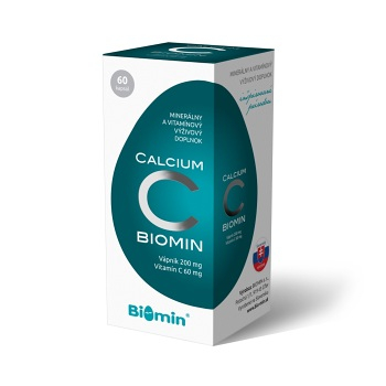 BIOMIN Calcium s vitamínom C 60 kapsúl