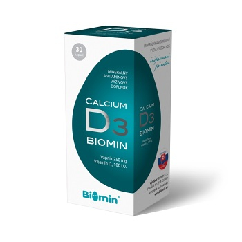 BIOMIN Calcium s vitamínom D 30 kapsúl