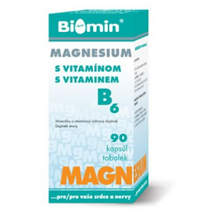BIOMIN Magnesium s vitamínom B6 - 90 kapsúl