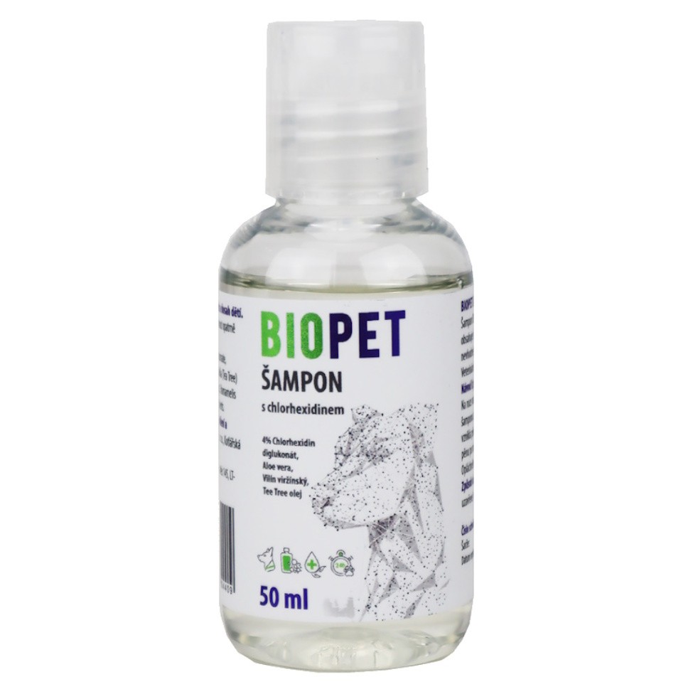 E-shop BIOPET Chlorhexidine šampón 4% 50 ml