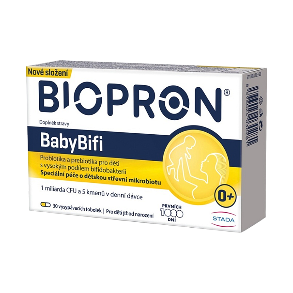 Biopron® BabyBifi vysypávacie tobolky s probiotikami pre deti od narodenia 30 cps