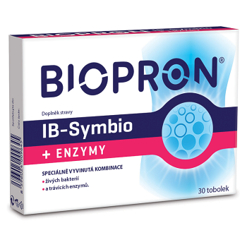 BIOPRON IB-Symbio + Enzýmy 30 tabliet (Probiotiká, laktobacily)