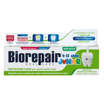 BIOREPAIR Junior Mint 6-12 let Zubná pasta 75 ml (Zubné pasty pre deti) - Ochranný - obrázok 2/2