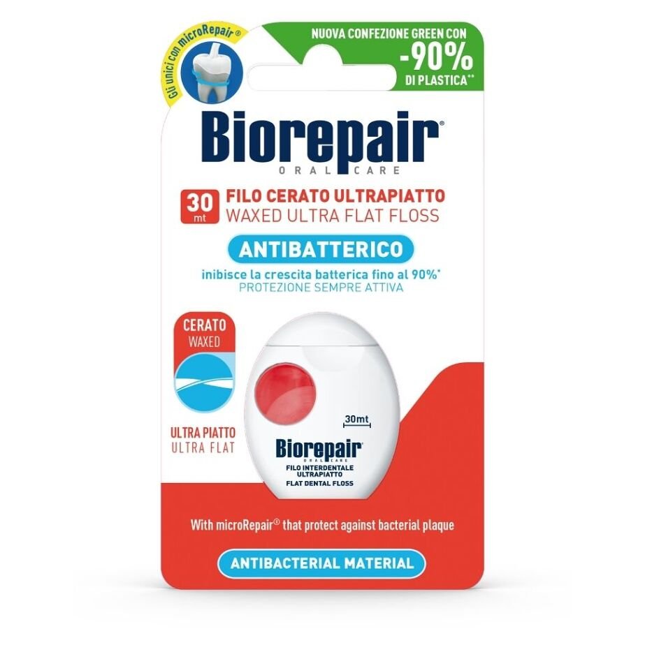 BIOREPAIR zubná niť ultra plochá voskovaná, citlivé zuby 30 m
