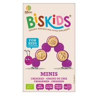 BELKORN BISkids BIO detské celozrnné mini chia sušienky bez pridaného cukru 120 g