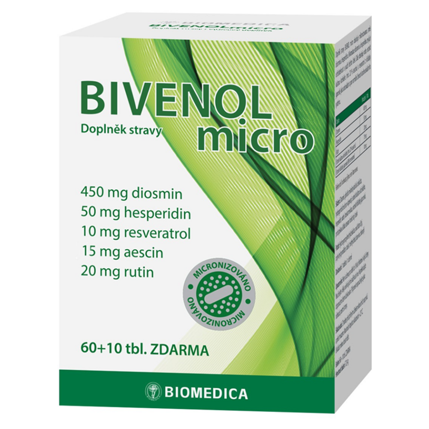 BIOMEDICA Bivenol micro 60 + 10 tabliet ZADARMO kúpite na Mojalekaren.sk
