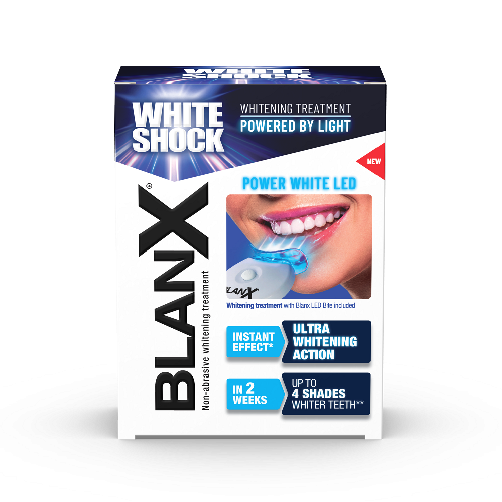 BLANX White Shock Bieliaca kúra s LED aktivátorom 50 ml