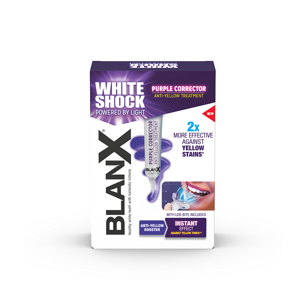 E-shop BLANX White Shock Purple Treatment bieliaca kúra + LED 20 ml