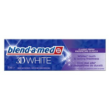 BLEND-A-MED Zubná pasta 3D White 75 ml (Bieliace zubné pasty) - Klasické, Bieliace