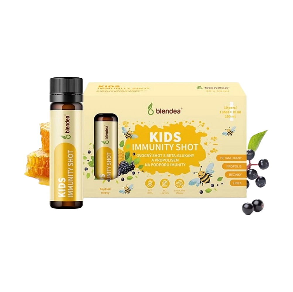 BLENDEA Kids immunity shot s propolisom a beta-glukánmi 10 ml