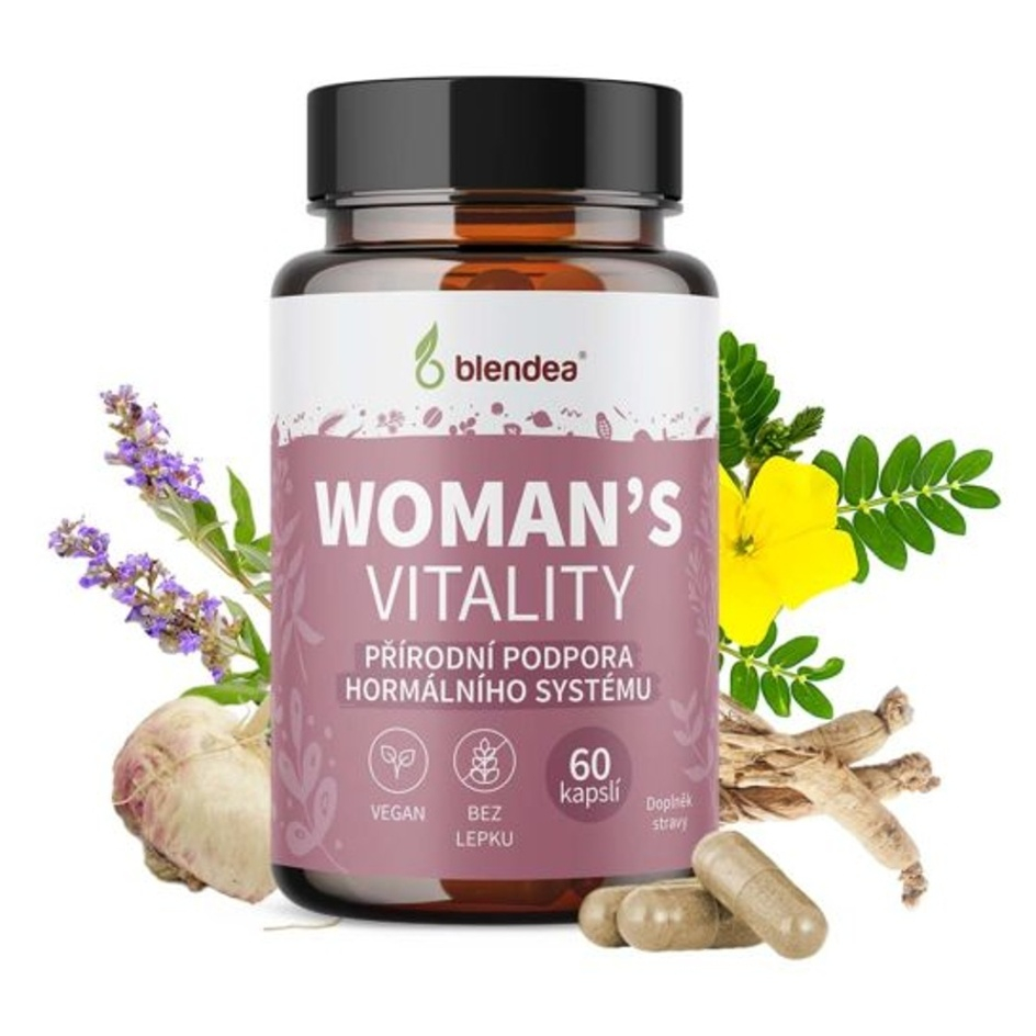 Blendea Woman’s Vitality kapsuly na podporu hormonálnej rovnováhy 60 cps kúpite na Mojalekaren.sk