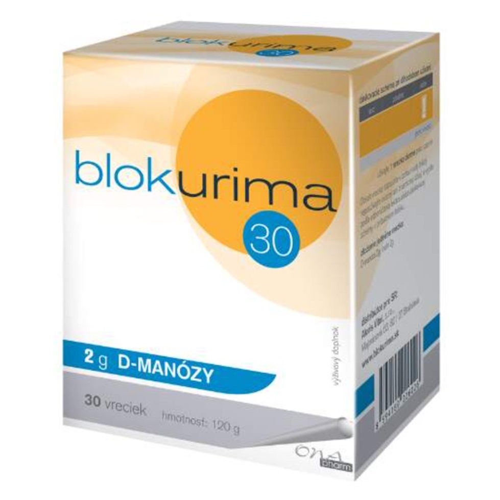 Blokurima 2 g D-manózy 4 g vrecúška pre zdravie močových ciest 30 ks