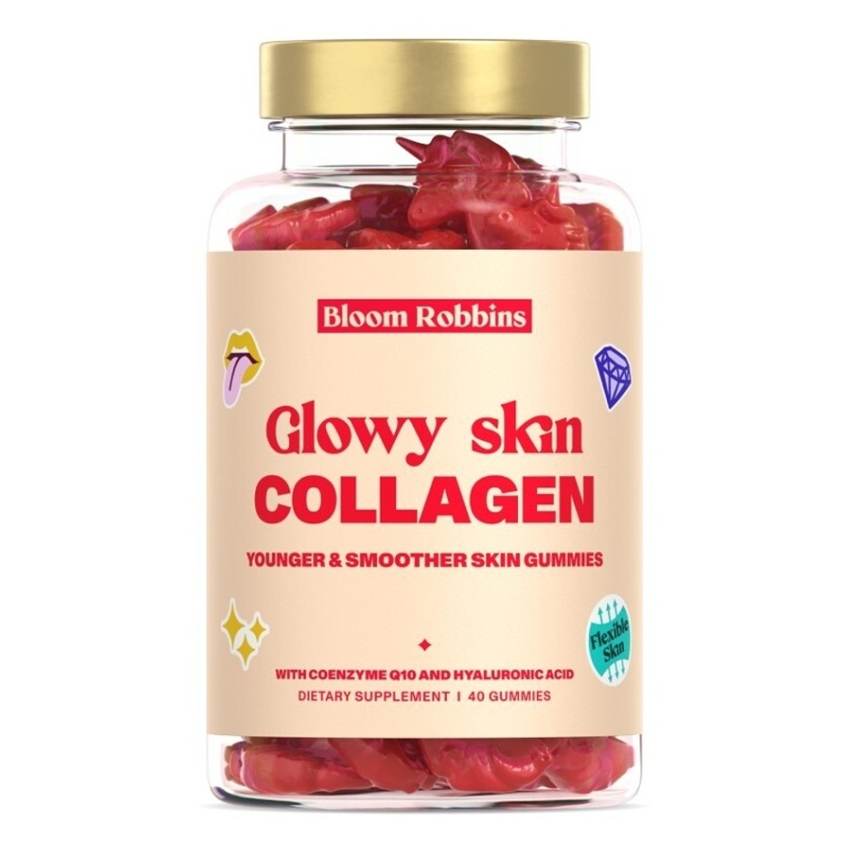 Bloom Robbins Glowy skin COLLAGEN žuvacie kocky pre žiarivý vzhľad pleti 40 ks
