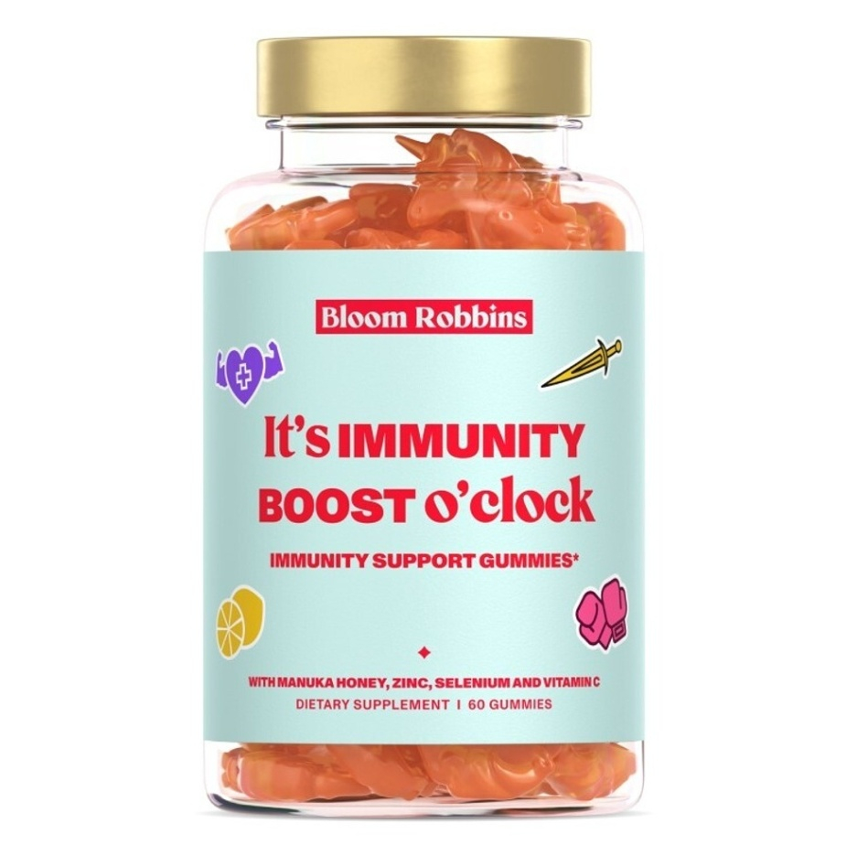Bloom Robbins It's IMMUNITY BOOST o'clock žuvacie kocky na podporu imunitného systému 60 ks