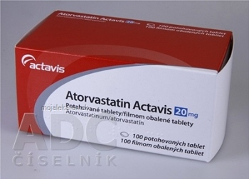 Atorvastatin Actavis 20 mg tbl flm (blis.) 1x100 ks