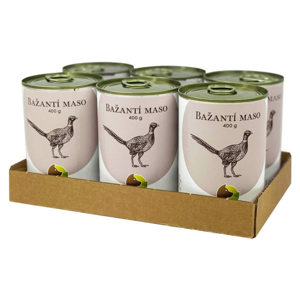 E-shop BOHEMIA PET FOOD Konzerva bažantie mäso vo vlastnej šťave pre psov 6x 400g