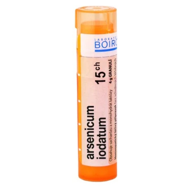 ARSENICUM IODATUM GRA HOM CH15, proti afekcii slizníc, 1x4 g
