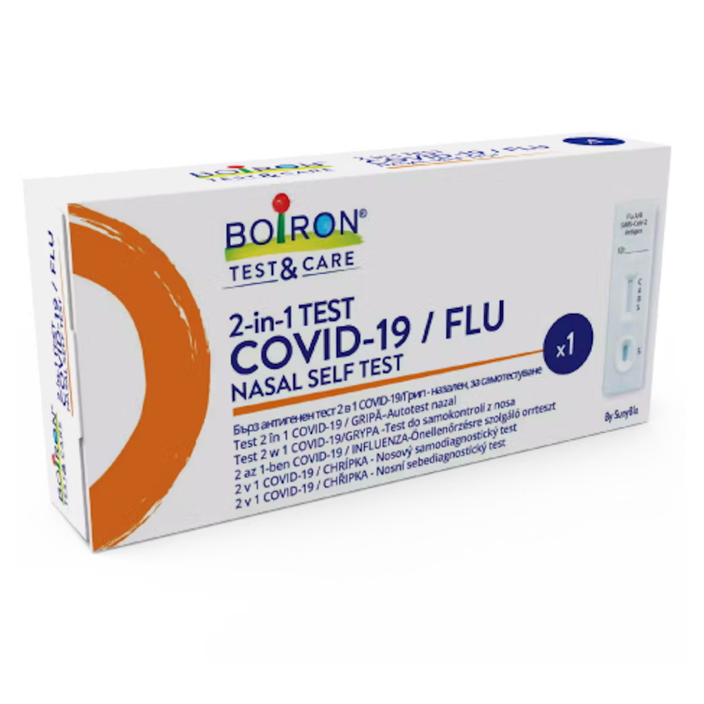 BOIRON Test&Care 2-in-1 COVID-19/FLU nosový samodiagnostický test 1 kus kúpite na Mojalekaren.sk