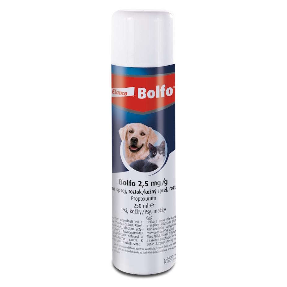 E-shop BOLFO kožný sprej roztok 2,5 mg/g 250 ml