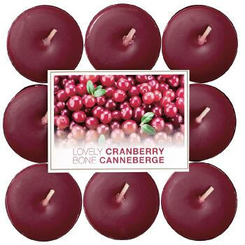BOLSIUS Čajové sviečky Lovely Cranberry 18 ks