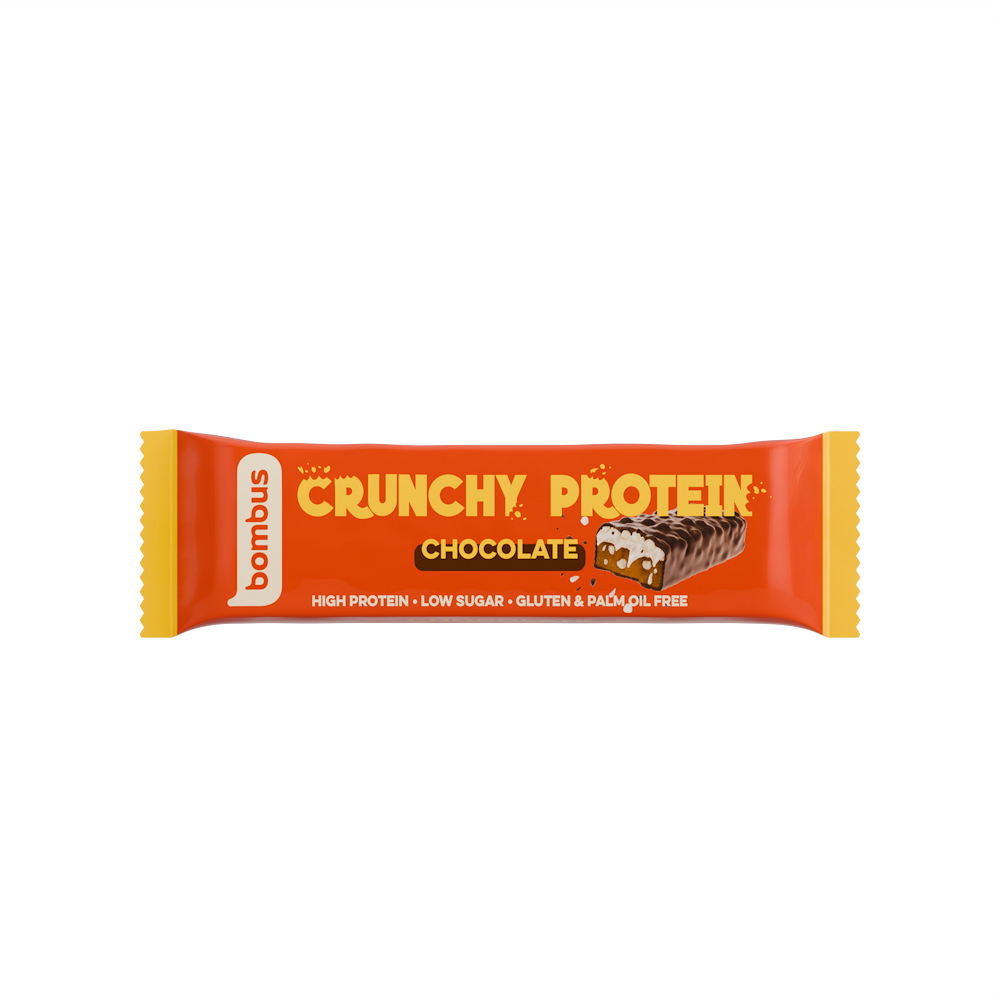 Bombus Crunchy Protein proteínová tyčinka príchuť Chocolate 50 g kúpite na Mojalekaren.sk
