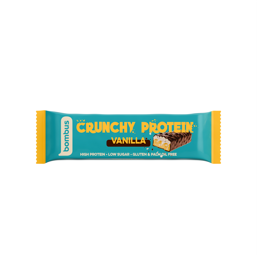 Bombus Crunchy Protein proteínová tyčinka príchuť Vanilla 50 g kúpite na Mojalekaren.sk
