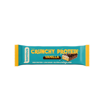BOMBUS Crunchy proteín vanilla 50 g (Tyčinky) - Proteinové