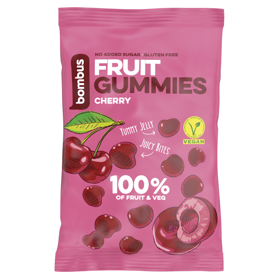 Bombus Fruit Gummies ovocné cukríky príchuť Cherry 35 g kúpite na Mojalekaren.sk