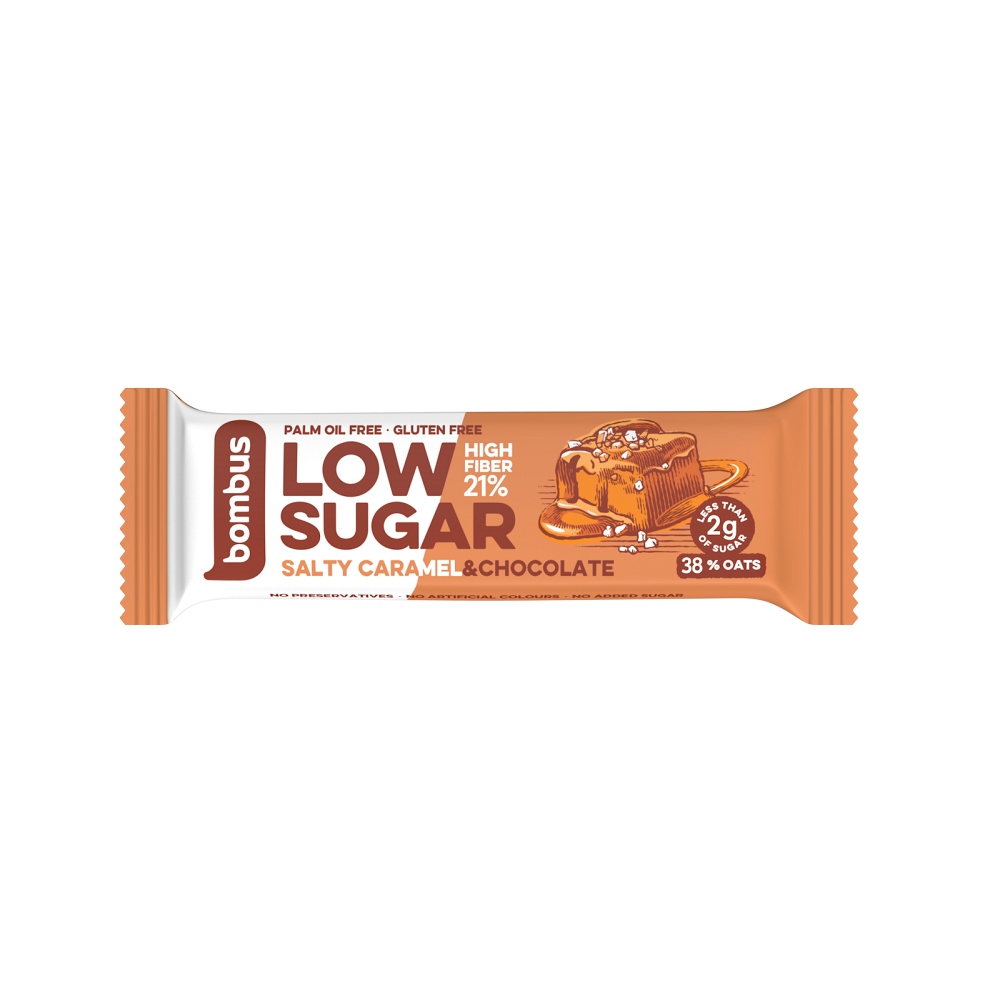 BOMBUS Low sugar salty caramel & chocolate 40 g