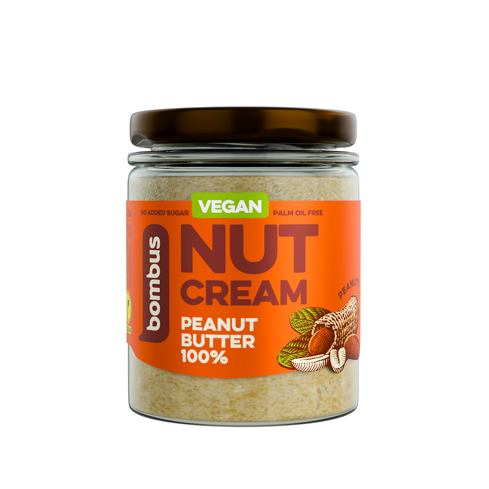 Bombus Nut Cream Peanut Butter 100 % orechový krém 300 g