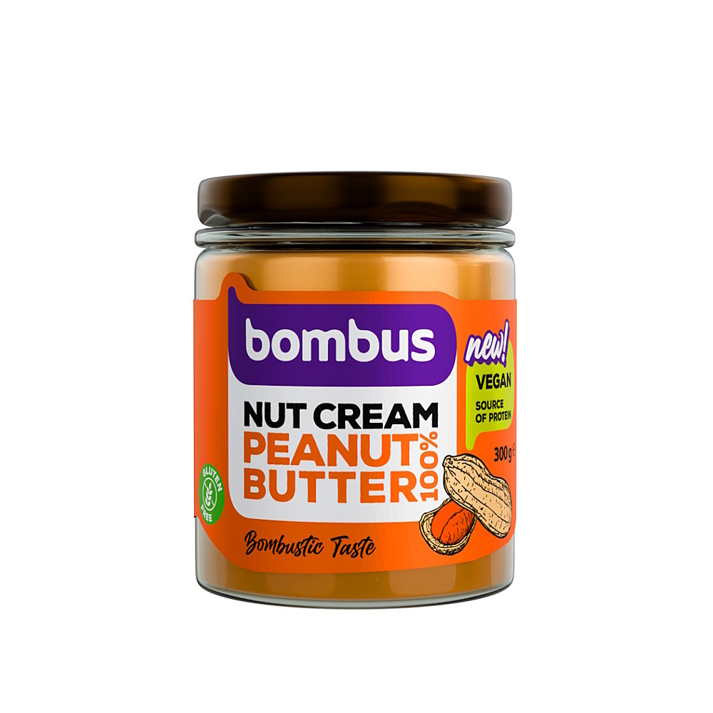 E-shop BOMBUS Nuts energy 100% arašidový krém 300 g